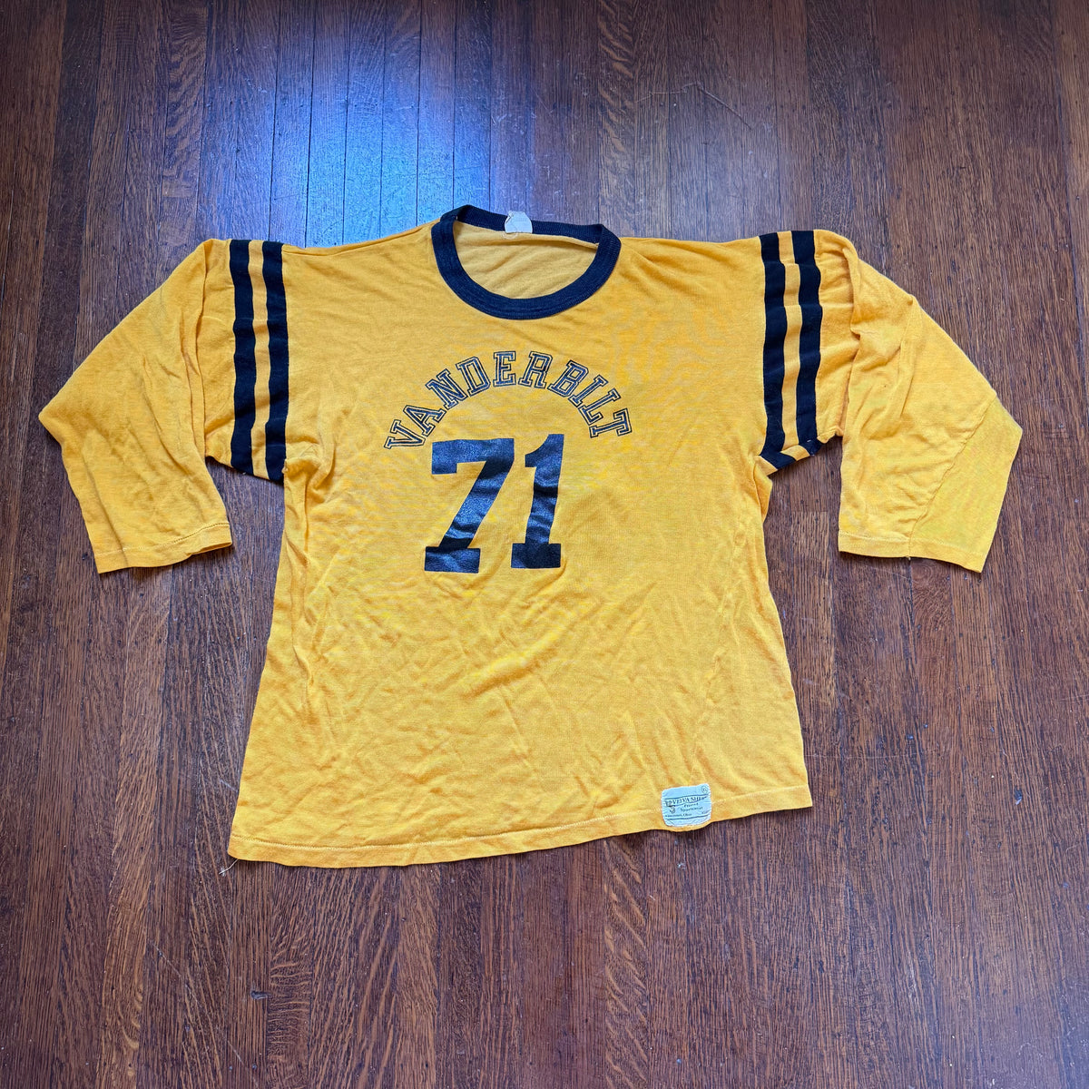 1970s Vanderbilt University Jersey, Velva Sheen Size L/XL, No 71