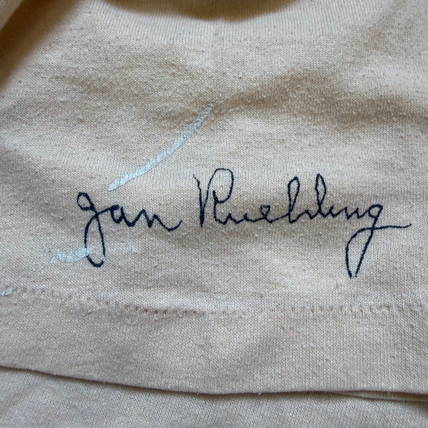 1980s Janimals Asparagus Dog T-Shirt, Jan Ruehling, Tan