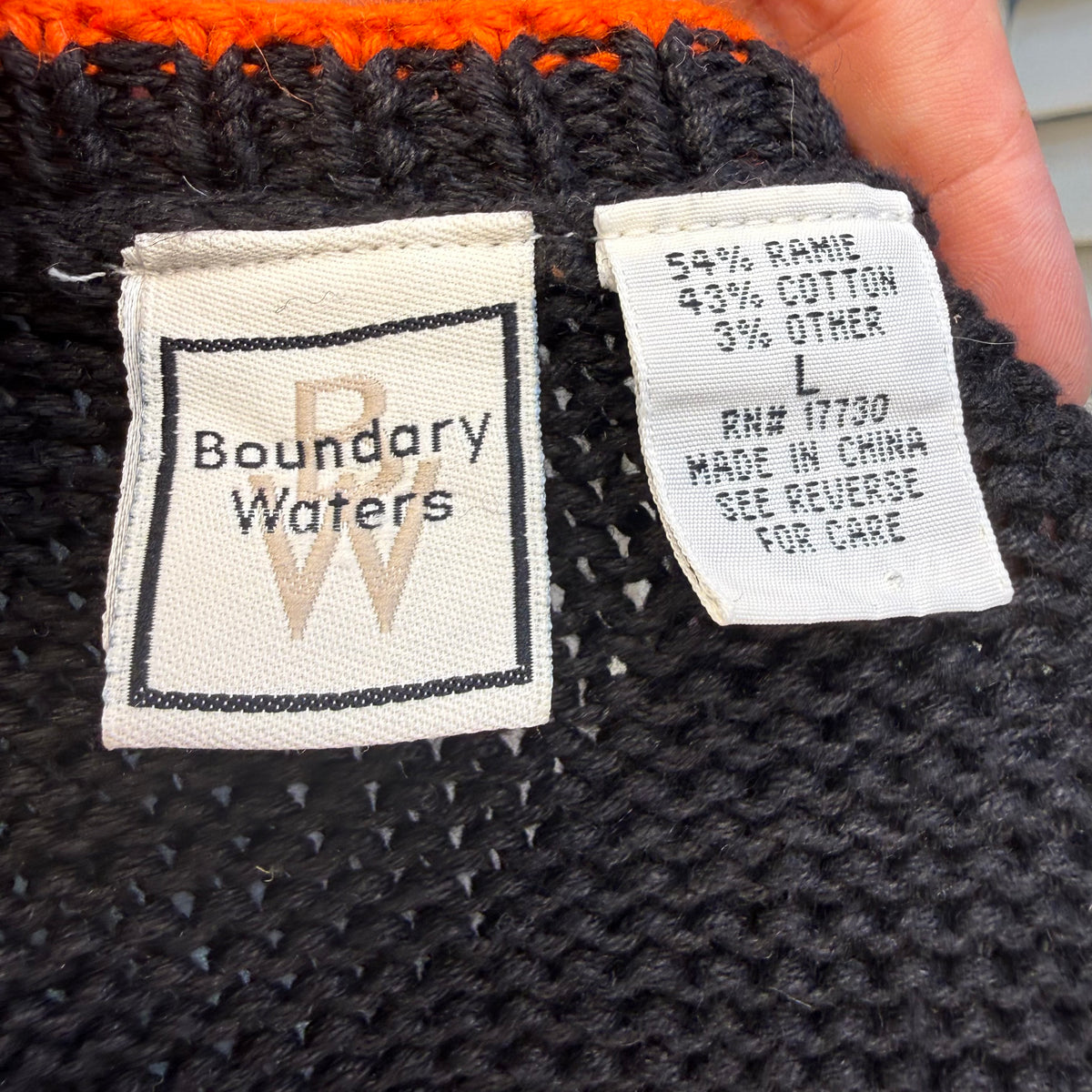 1990s Halloween Sweater Vest Cardigan, Boundary Waters Size Large, Haunted House, Witch, Ghost, Spooky Tree