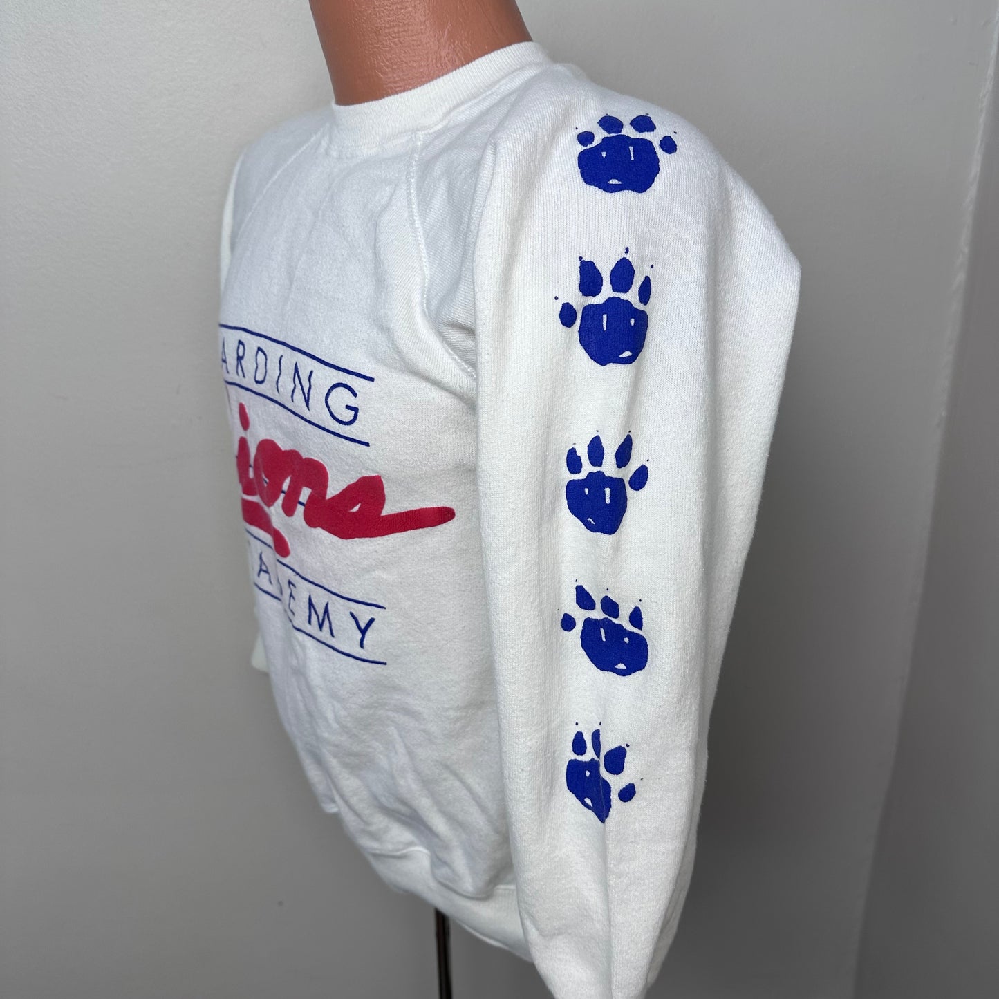 1980s Harding Academy Lions Sweatshirt, Hanes Size Small