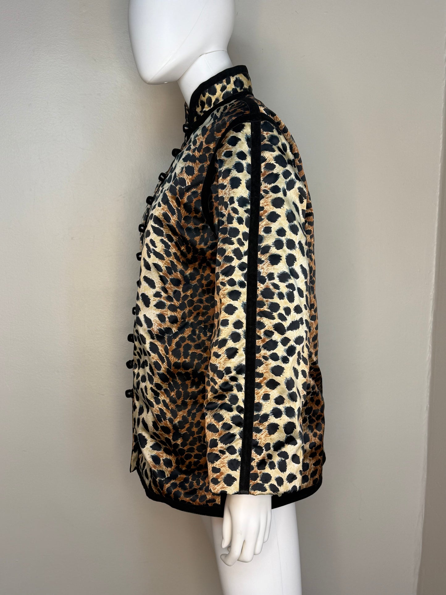1970s Leopard Print Jacket, Lilli Ann Size Medium, Car Coat