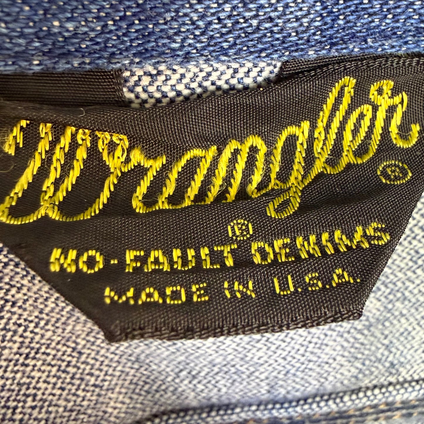 1970s/80s Wrangler No Fault Denim Jacket, Size Medium