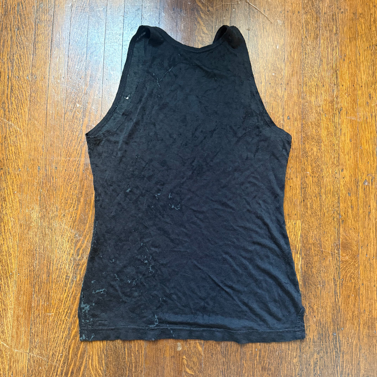 1940s/50s Distressed Black Durene Basketball Jersey, Hunt’s Athletic Goods Size Small, Mayfield Kentucky