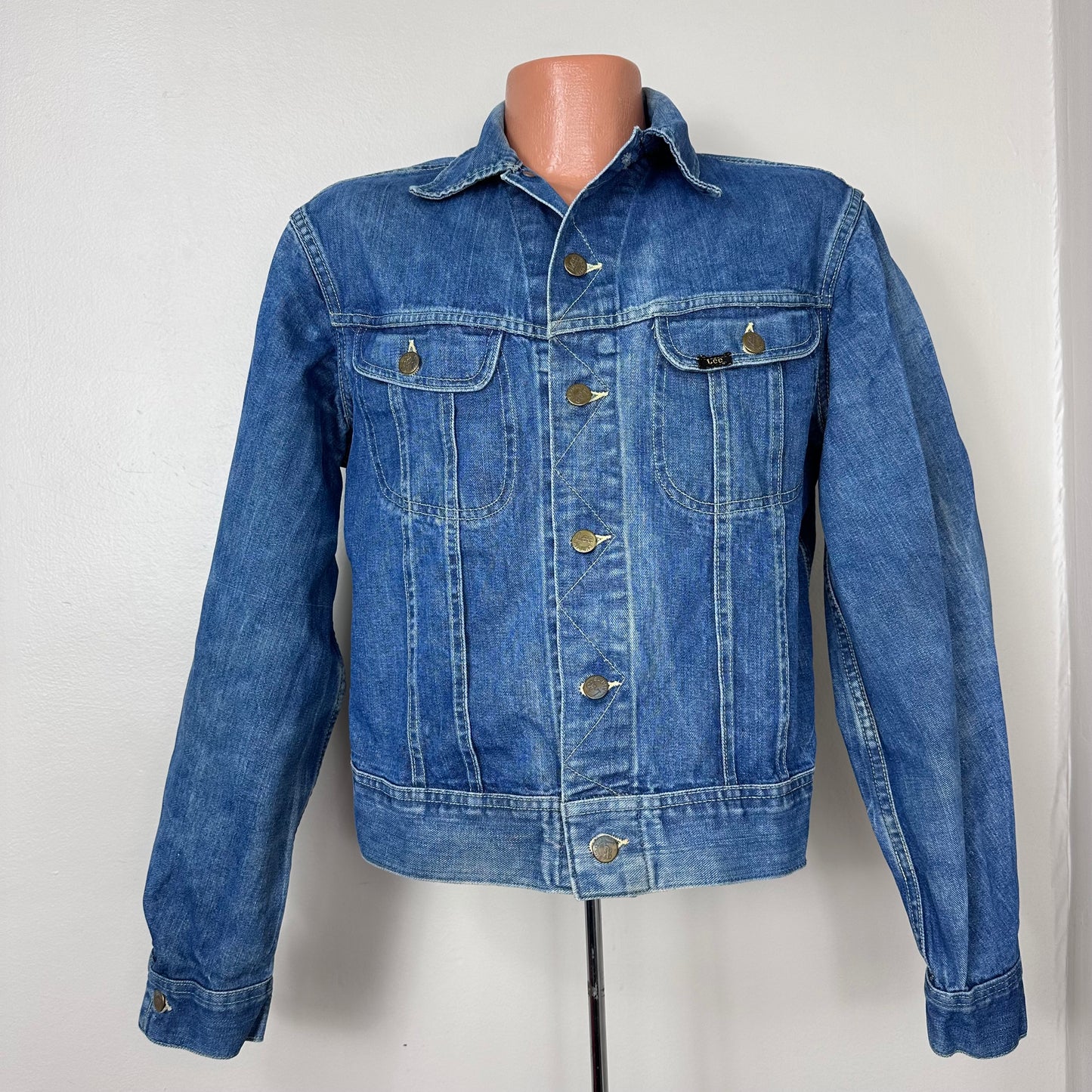 1970s Lee 101J Denim Jacket, 42 Long, Size Medium