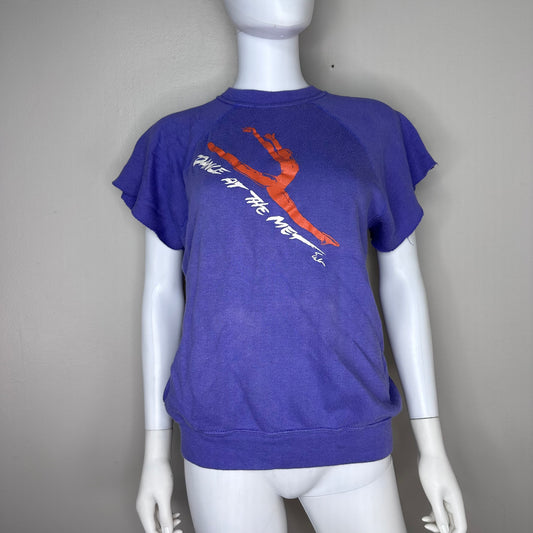 1980s Dance at the Met Short Sleeve Sweatshirt, Springfoot Size M/L, Ballet, NYC Metropolitan Opera