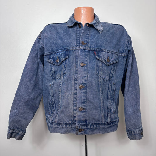 1980s Levi’s Type III Denim Trucker Jacket, Size Large, Over-dyed, Made in USA