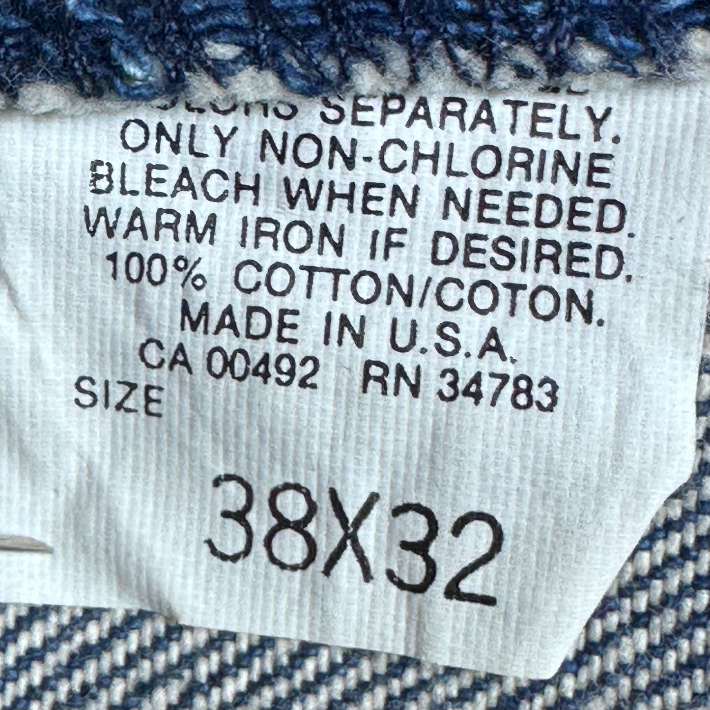 1990s Lee Riders Blue Jeans, 36.5"x32", Deadstock with Tags