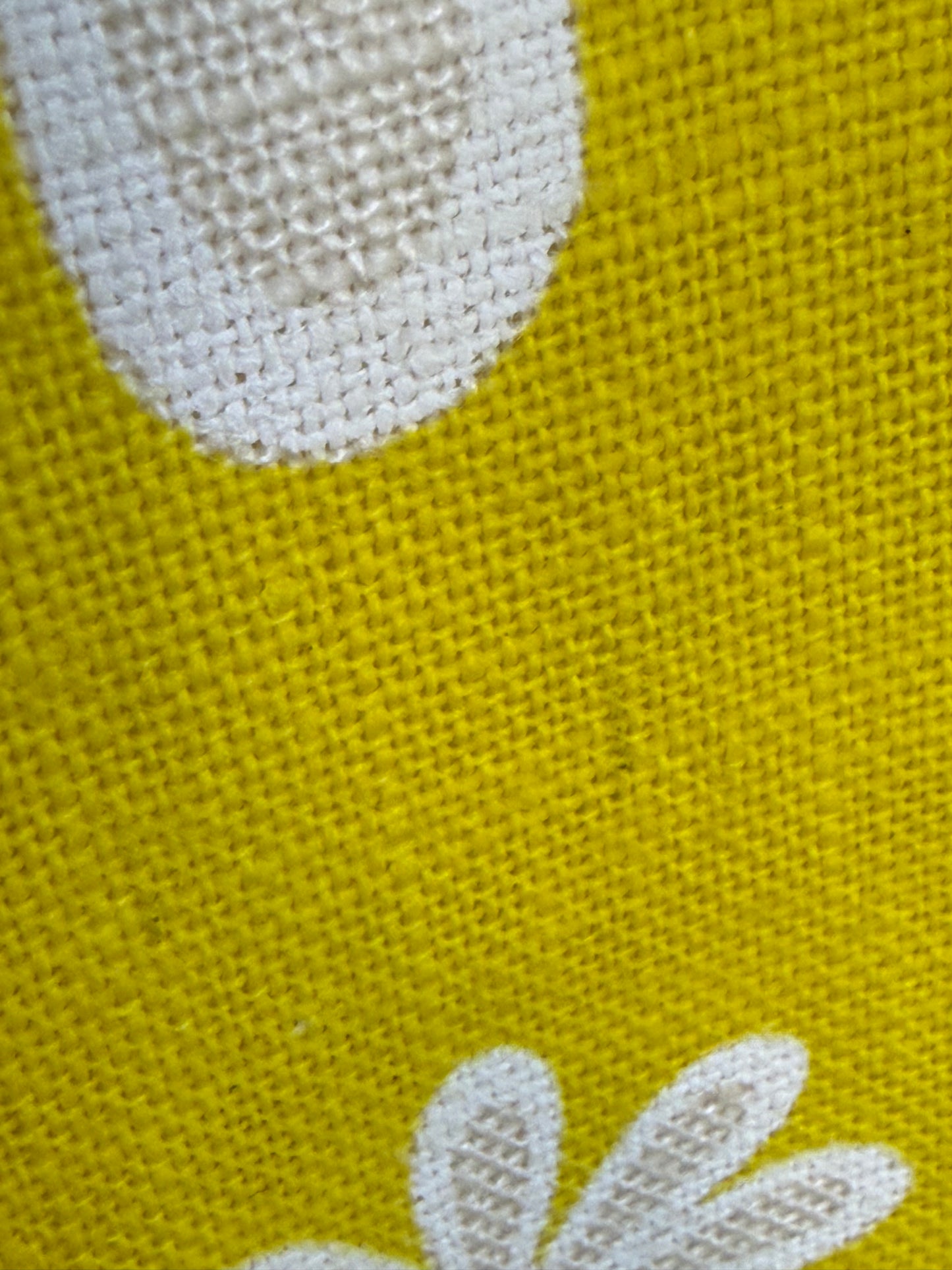 1960s Yellow Floral Mini Dress with Cut Outs and Rings, Handmade Size Small