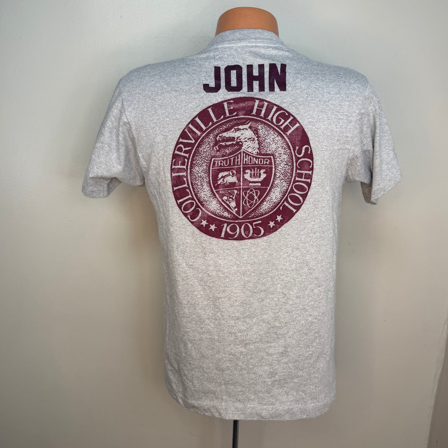 1980s OM Odyssey of the Mind T-Shirt, Collierville High School, Screen Stars Size Medium