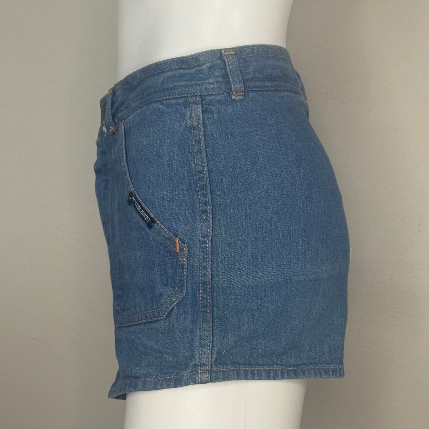 1970s Denim Shorts, Outerlimits Size XS