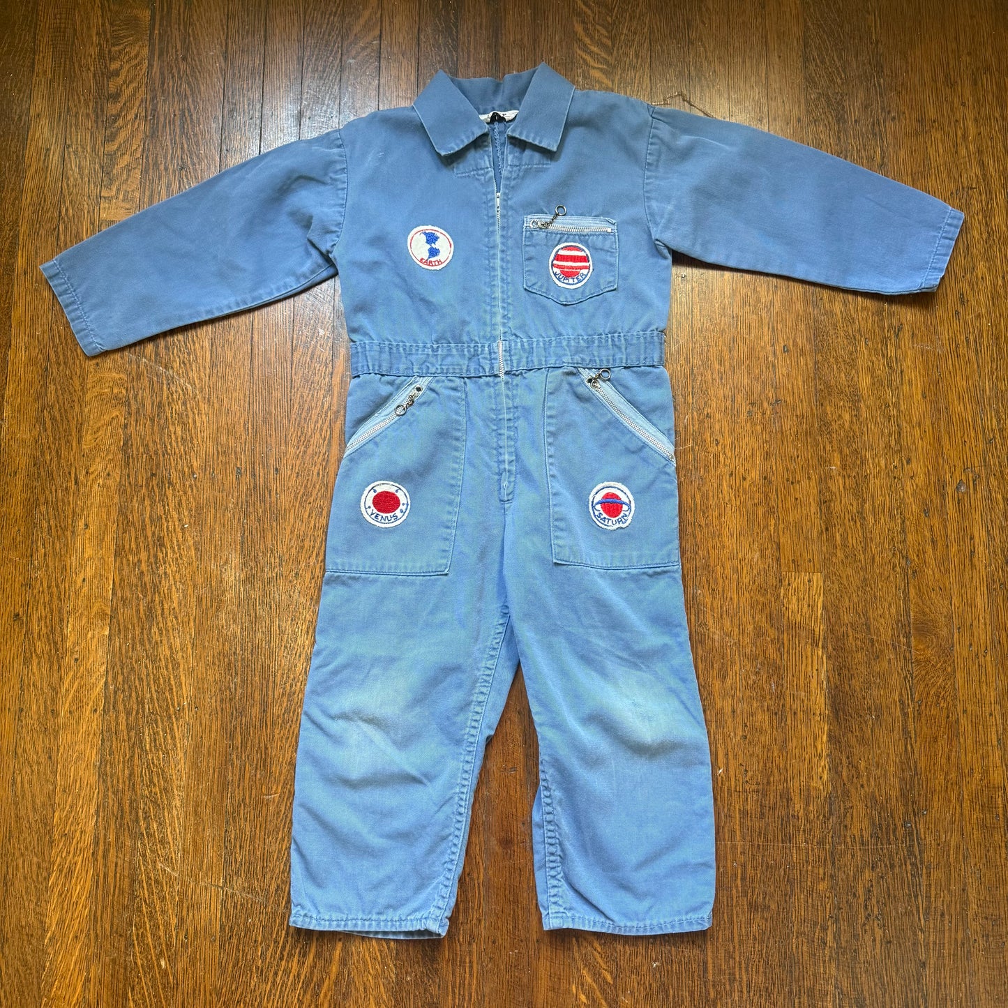 1960s Kids’ Astronaut Coveralls, Stuart Jay Size 4, Space Jumpsuit, Costume