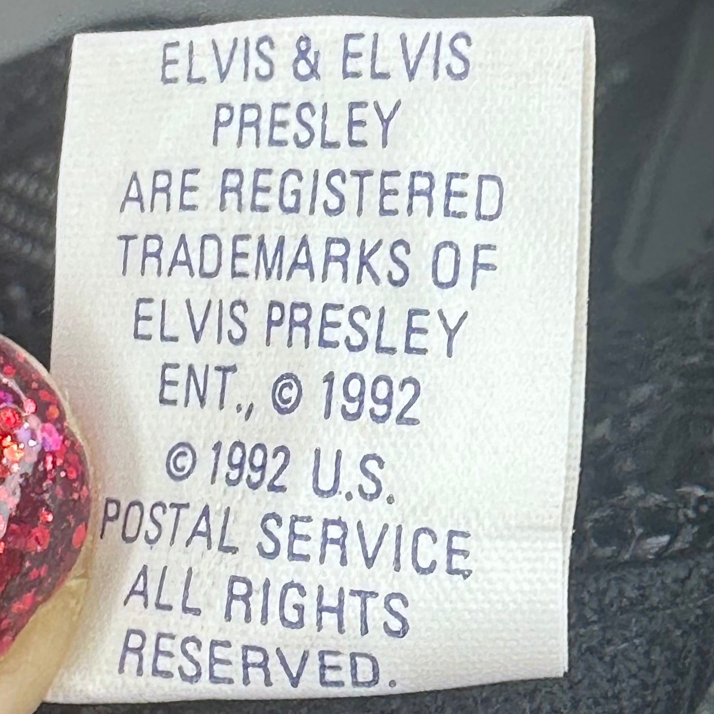 1990s Elvis Presley Snap Back Mesh Hat, Cap, Gold Medal, USPS Stamp 1992