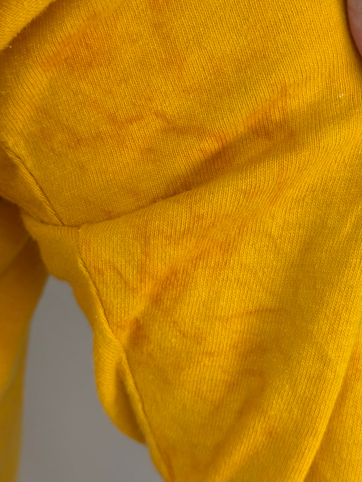 1960s Yellow Cotton Jersey, Russell Athletic Size Small/Youth Large, No 60
