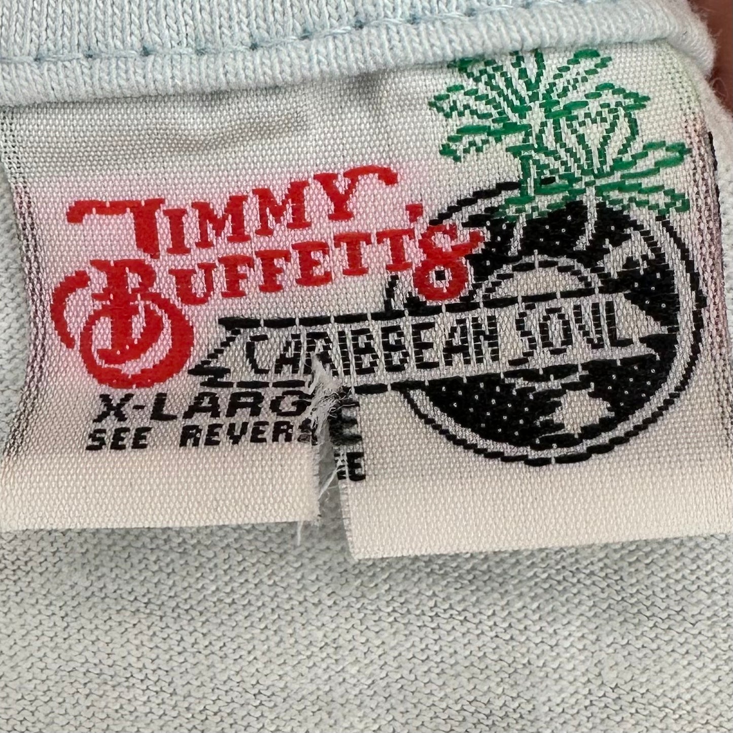 1990s I’m So Broke I Can’t Even Pay Attention T-Shirt, Jimmy Buffett’s Caribbean Soul Size Large