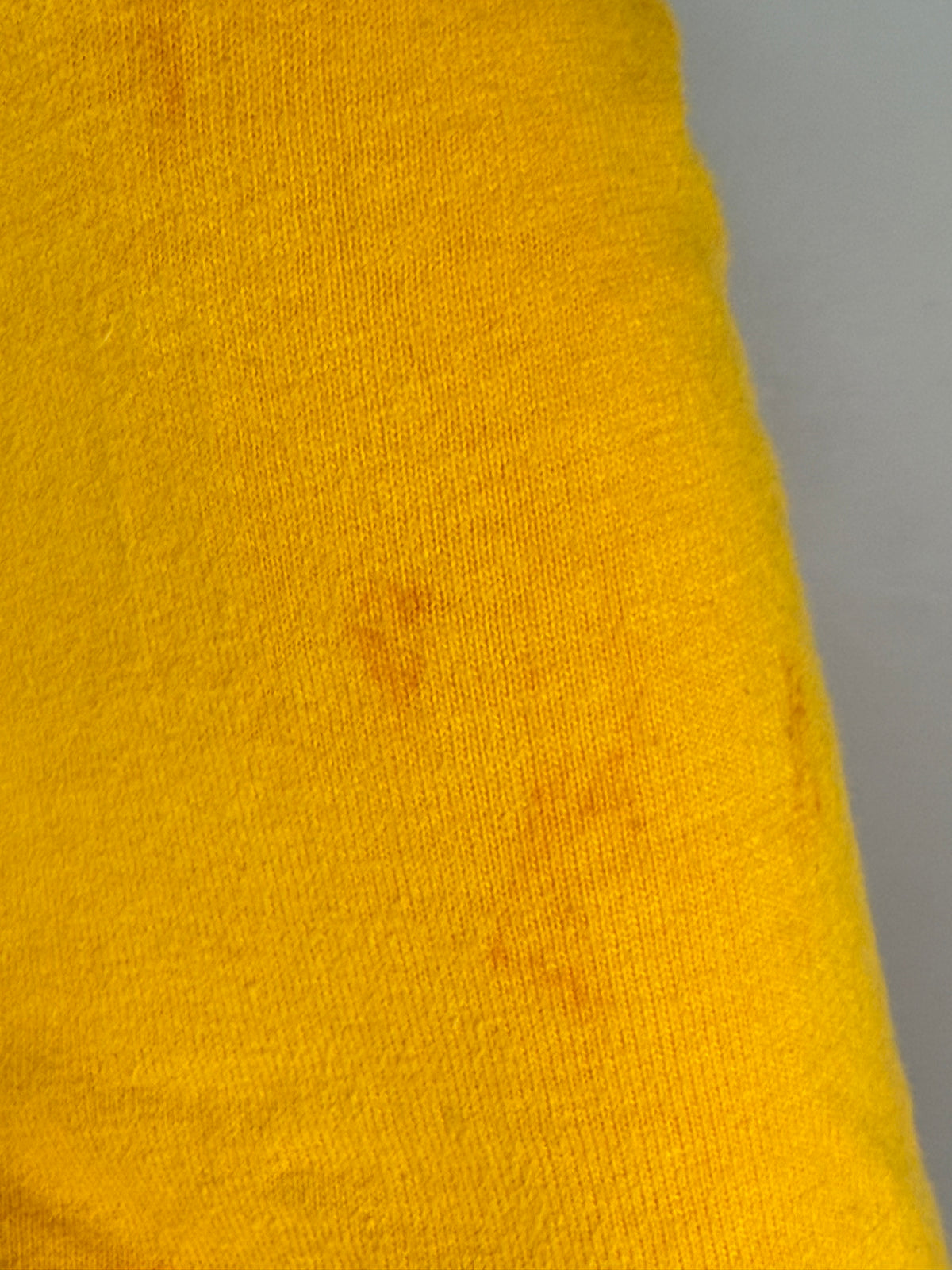 1960s Yellow Cotton Jersey, Russell Athletic Size Small/Youth Large, No 60