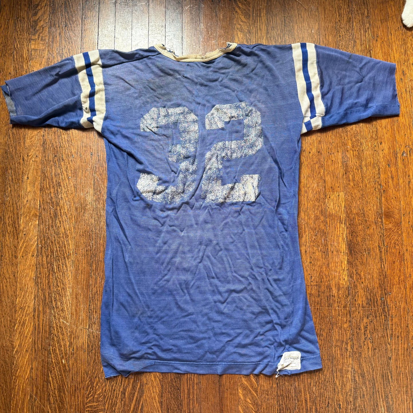 1970s Memphis State University Durene Jersey T-Shirt, Velva Sheen Size Medium, Distressed