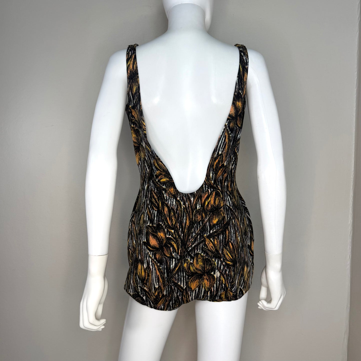 1960s Floral Swimsuit, Linda Lu Size Medium, Beeren of Holland, One Piece
