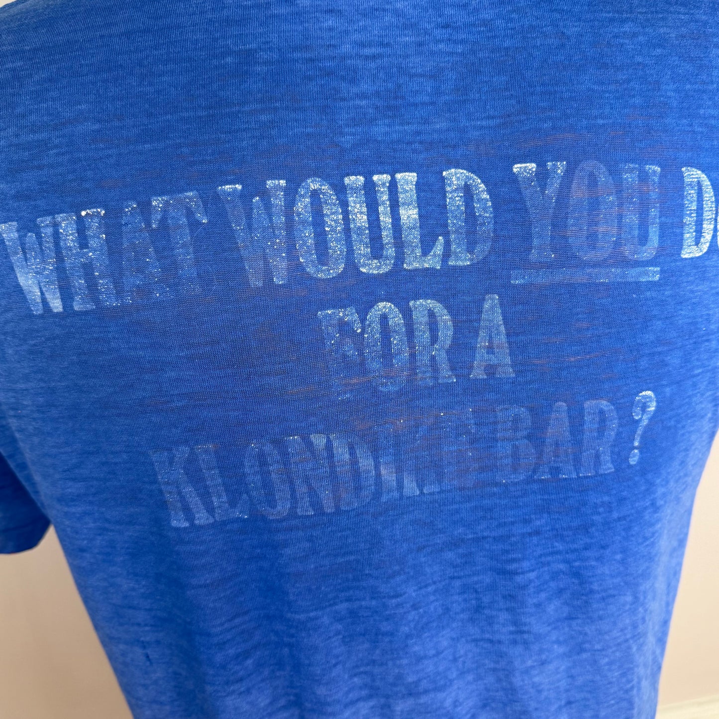 1980s Isaly’s Klondike Bar T-Shirt, What Would You Do For A Klondike Bar?, Paper Thin Distressed Tee, Size M/L