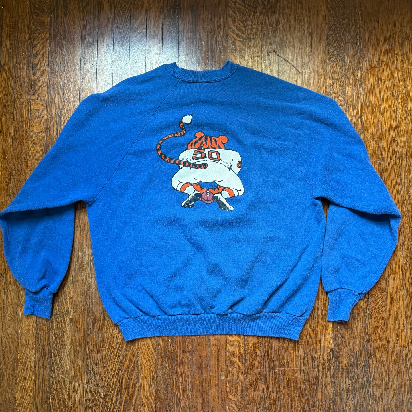 1980s Memphis State University Football Sweatshirt, MSU Tigers, Jerzees by Russell Size Large