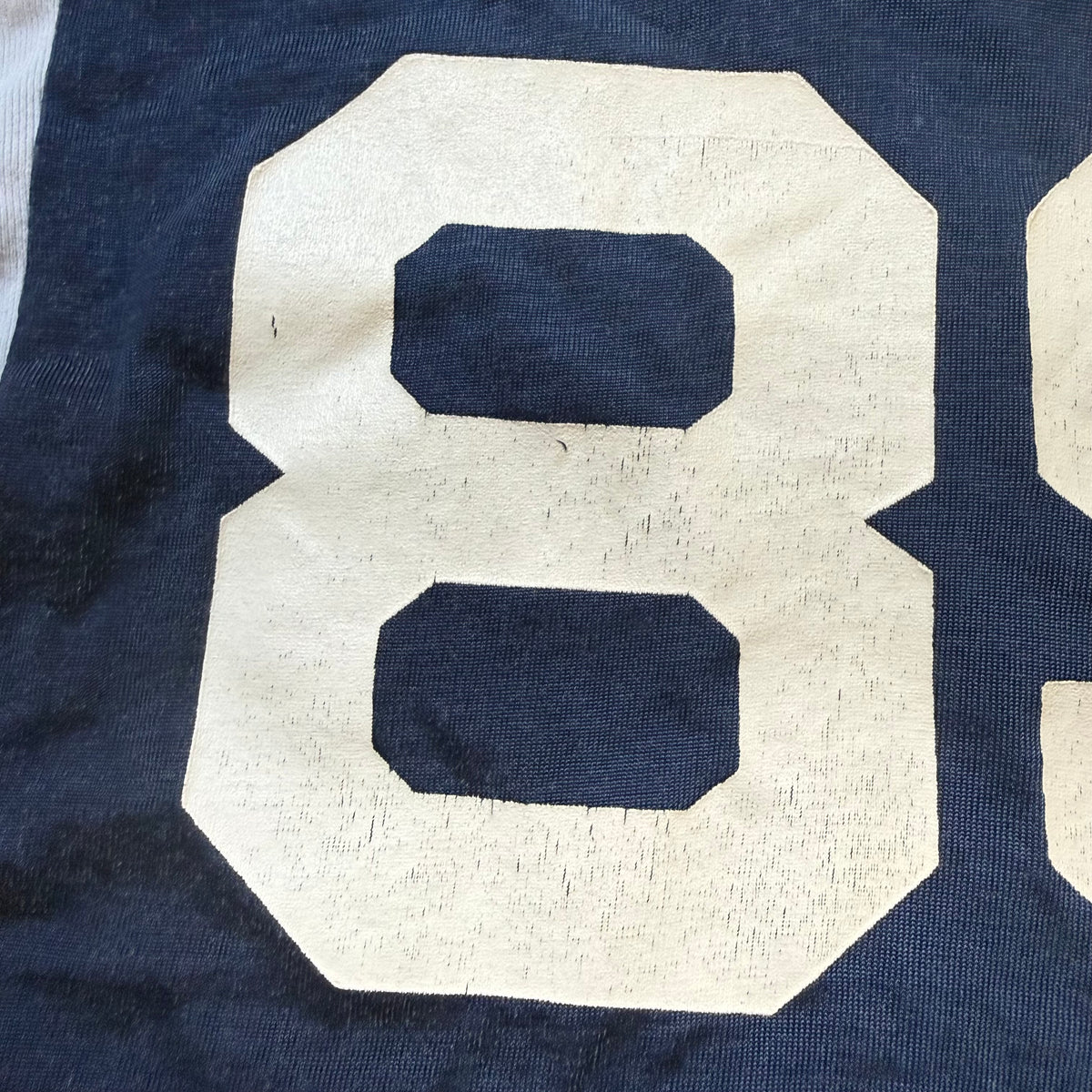 1970s Navy Blue Jersey, Champion Products Size Youth XL/Adult Small, No 89, Distressed