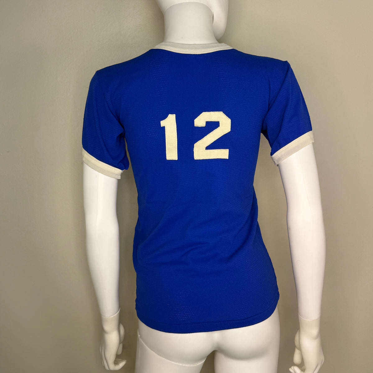 1970s Coca-Cola Jersey Ringer T-Shirt, Russell Athletic Youth Medium/Adult XS, Baseball Uniform, No 12