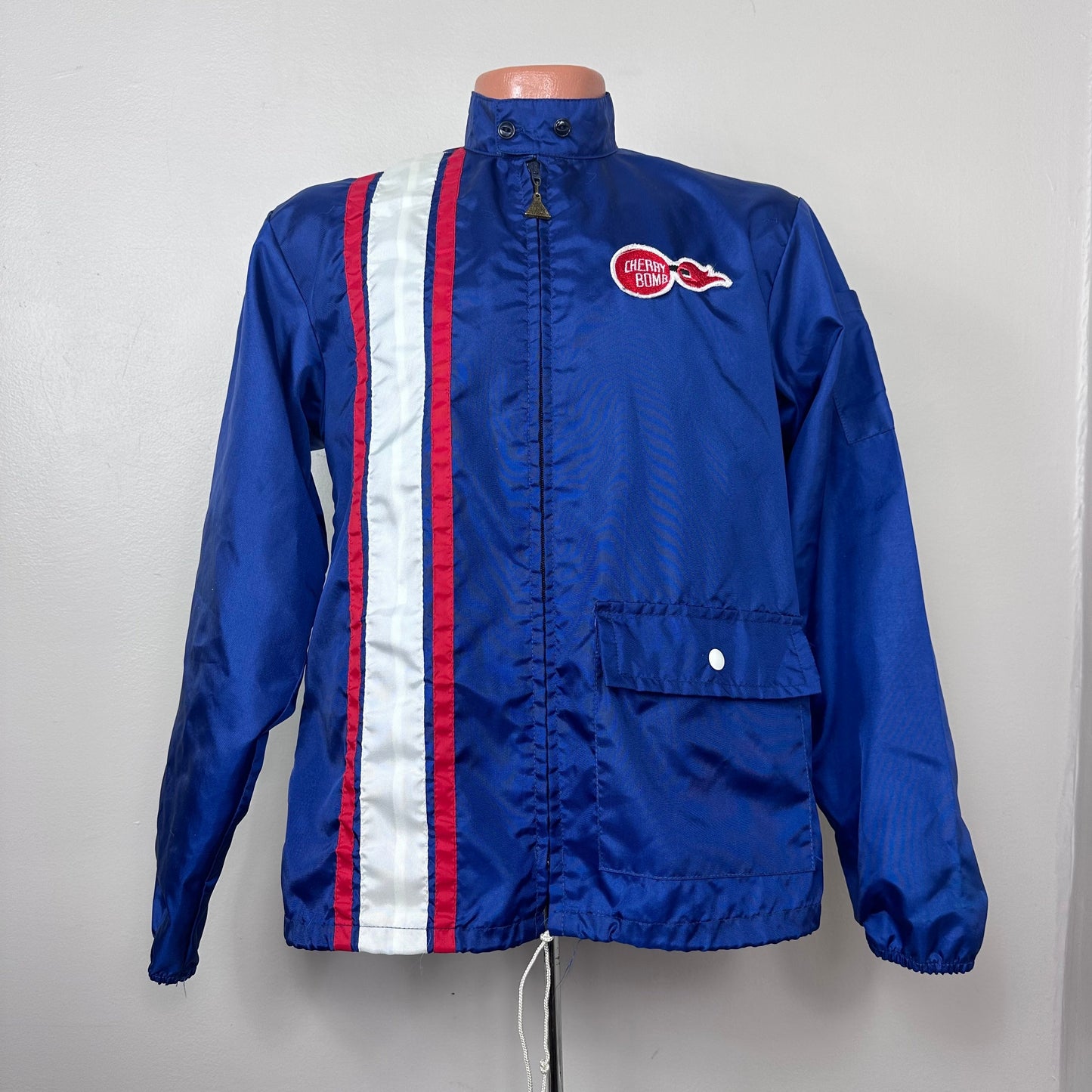 1960s/70s Drag Racing Jacket, Cherry Bomb Mufflers, The Great Lakes Jacket Detroit Size Medium