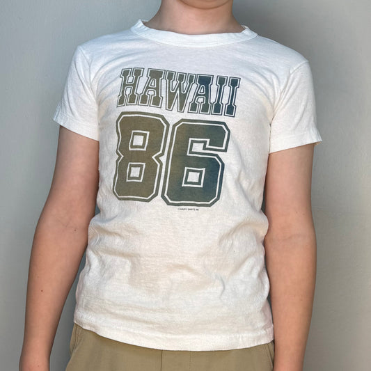 1980s Hawaii 86 T-Shirt, Happy Shirts, Hanes