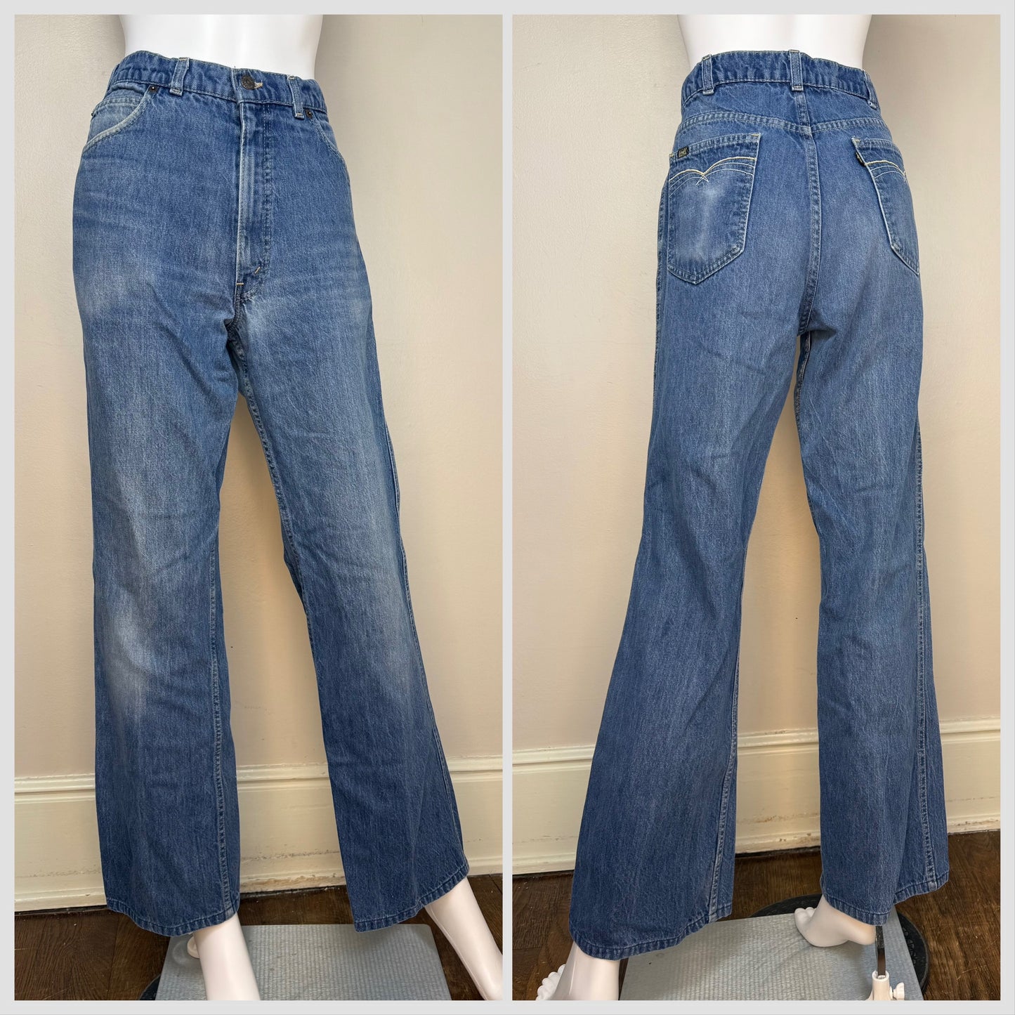 1980s Blue Jeans, Levi’s, 32"x32", Black Tab, High Rise Boot Cut