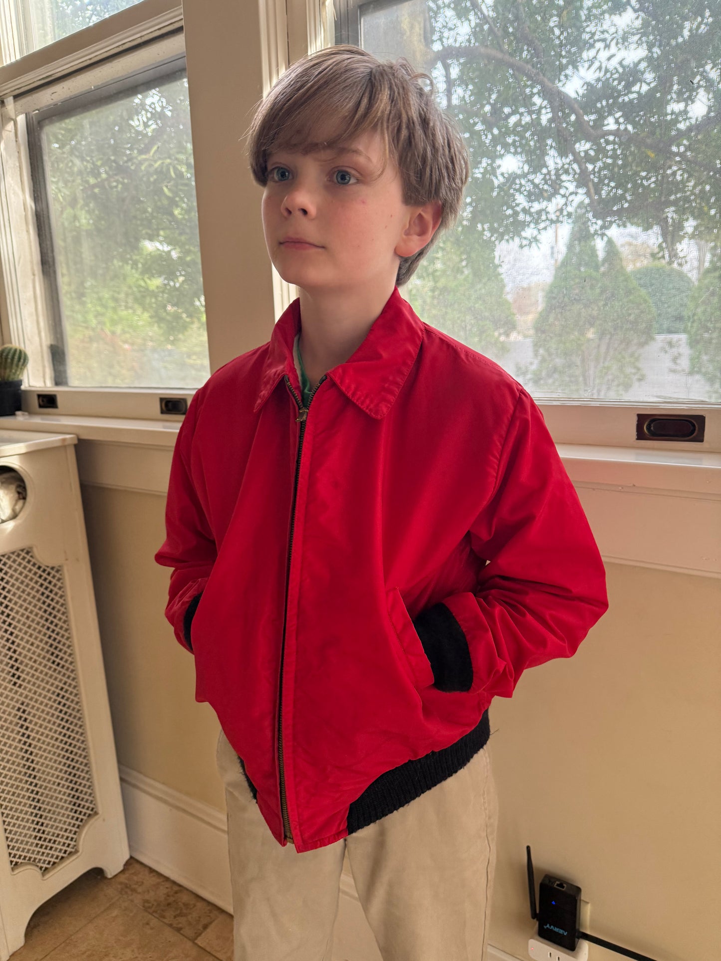 1950s/60s Buccaneer Band Disque Jr High Red Jacket, The Gibson Co Youth XL, Pirate