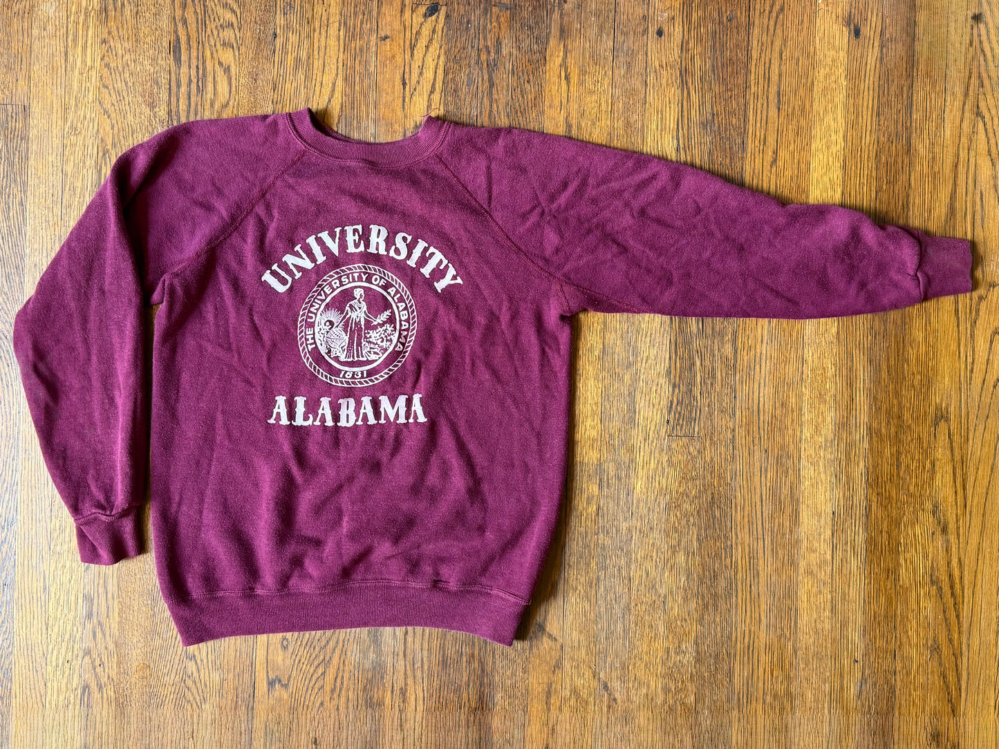 1970s University of Alabama Sweatshirt, Artex Size Small-Medium