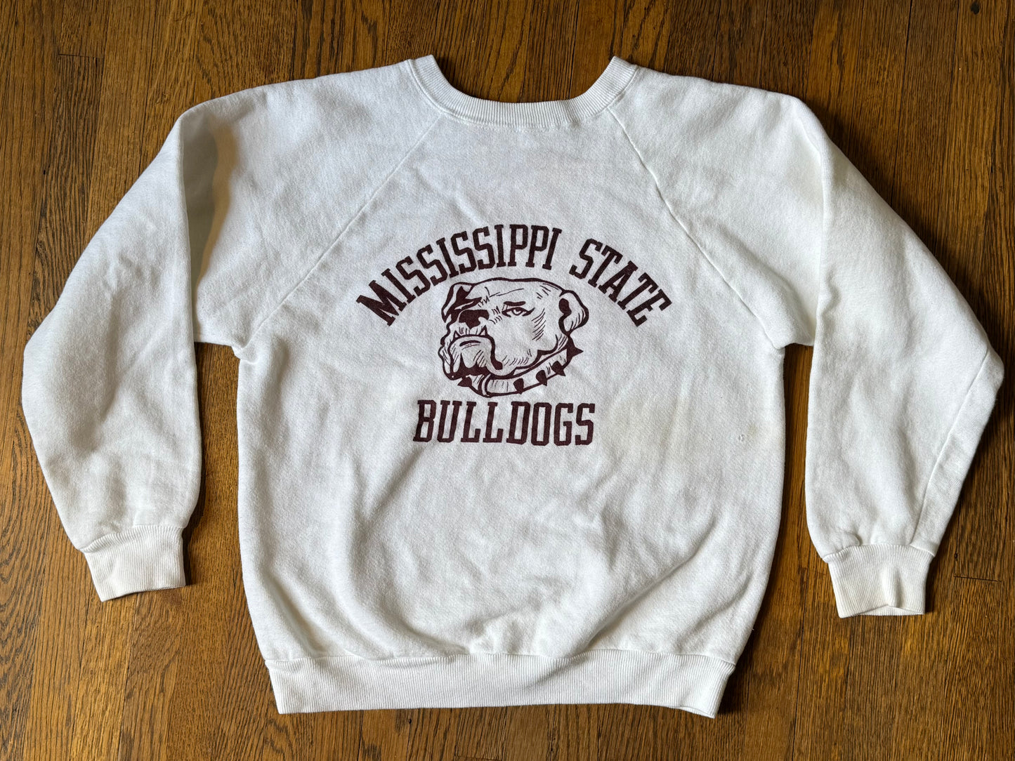 1970s Mississippi State University Bulldogs Sweatshirt, Size XS-Small