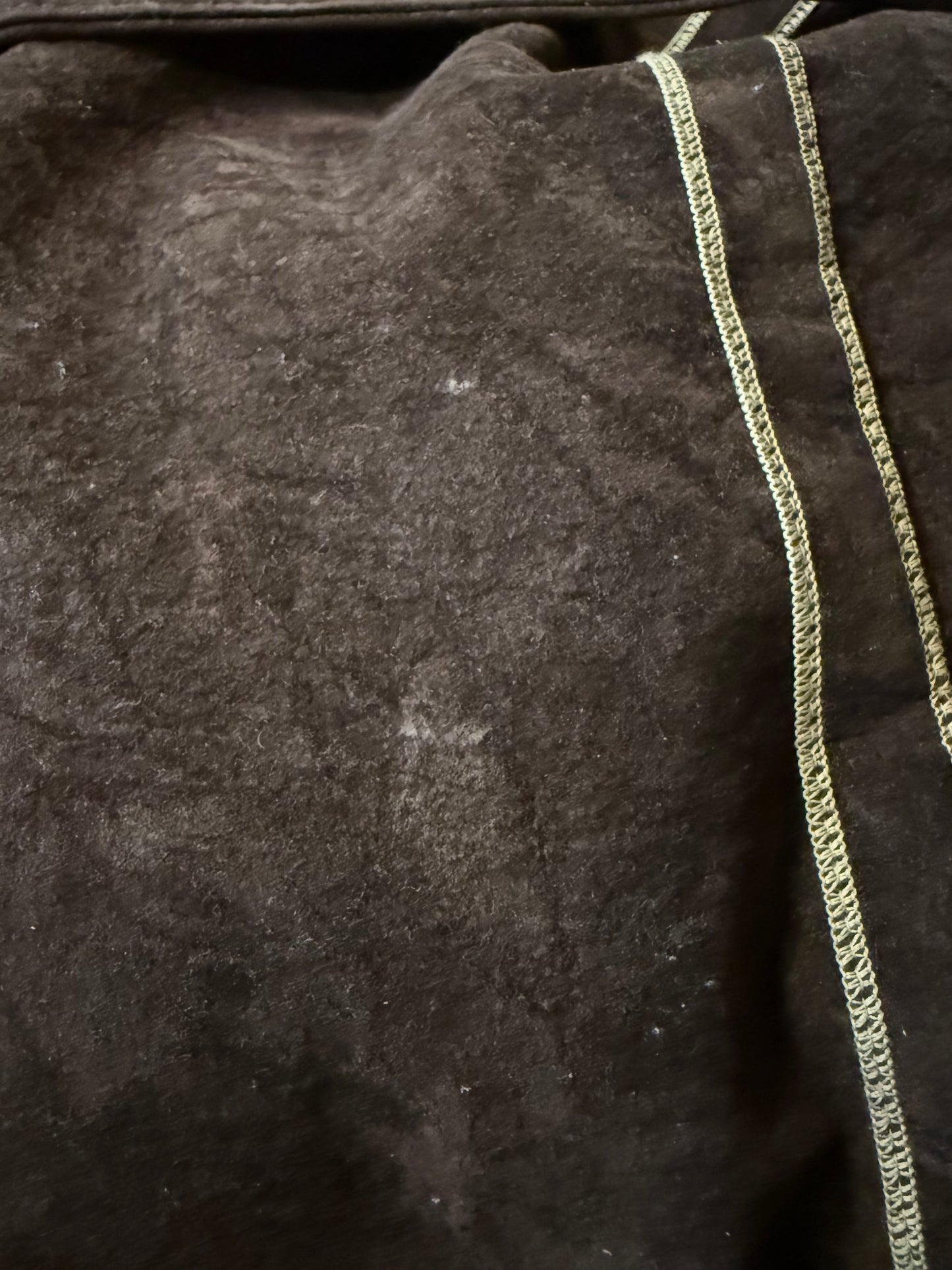 1970s Brown Velvet Coat with Faux Fur Collar, Size Small, Penny Lane