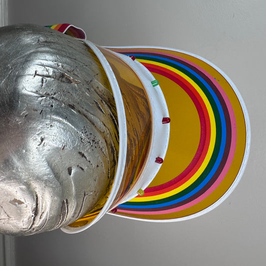 1980s Rainbow Sun Visor, Lights Up