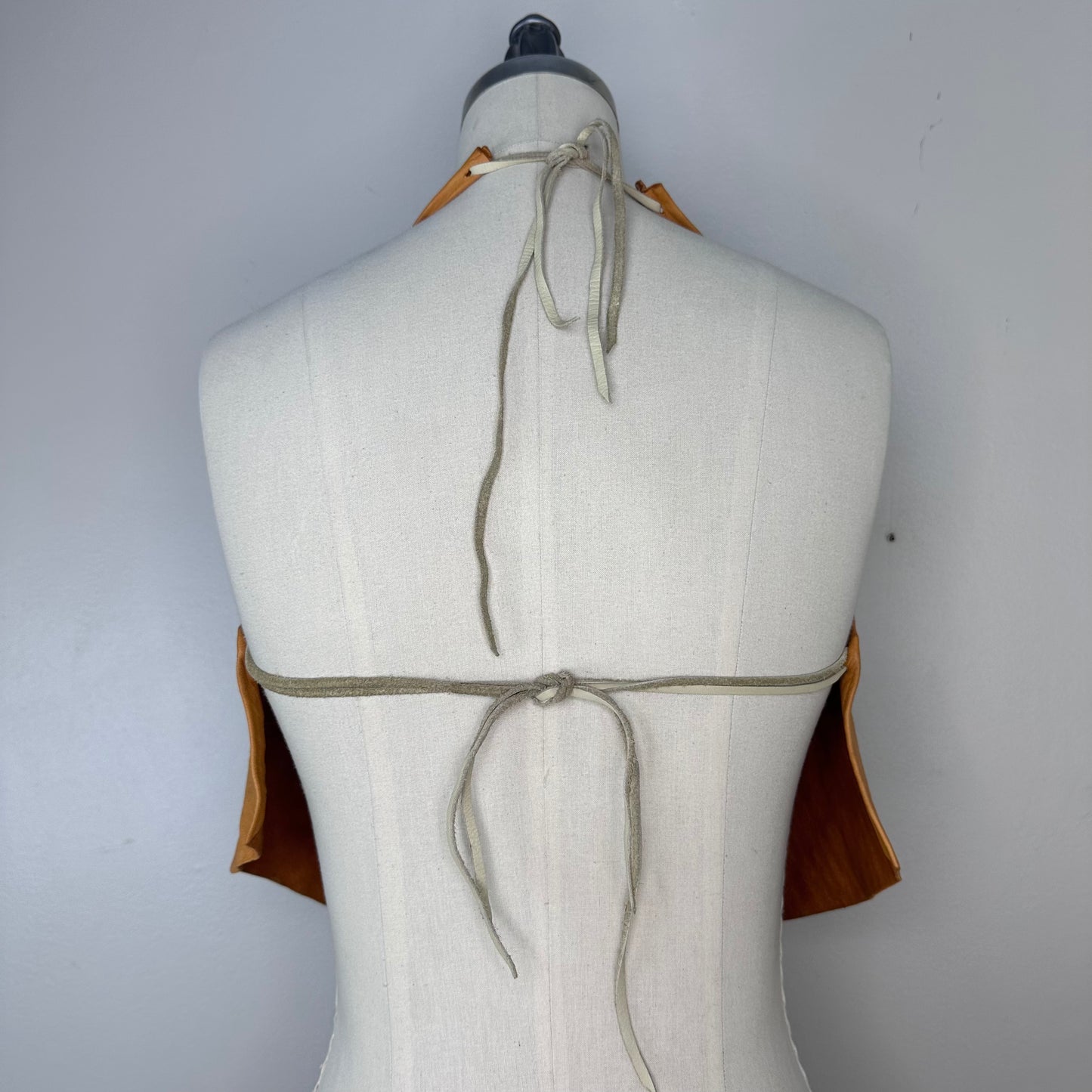 1970s Leather Halter Top, Size XS-Small