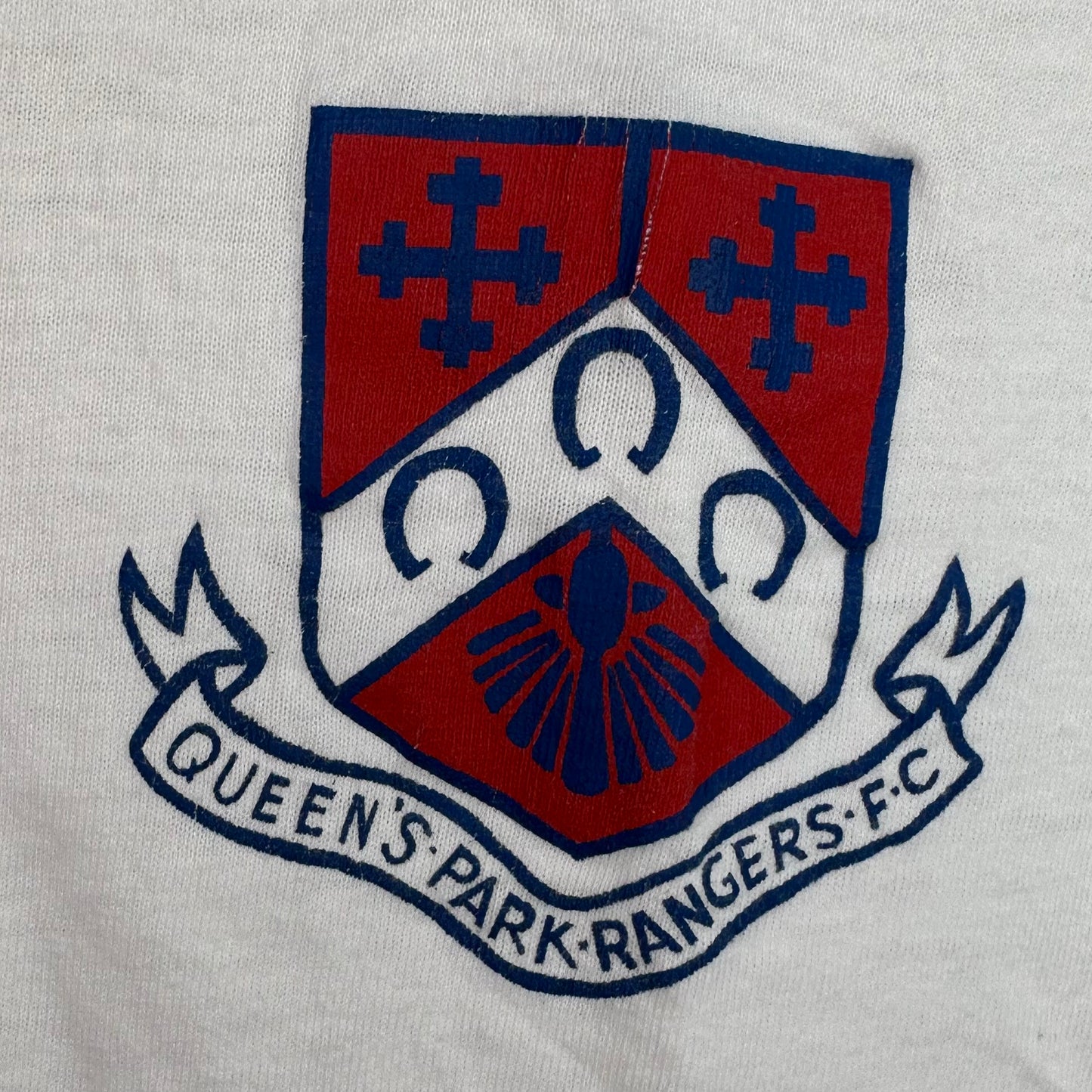 1960s/70s Queens Park Rangers Football Club T-Shirt, Size Small, Ringer Tee