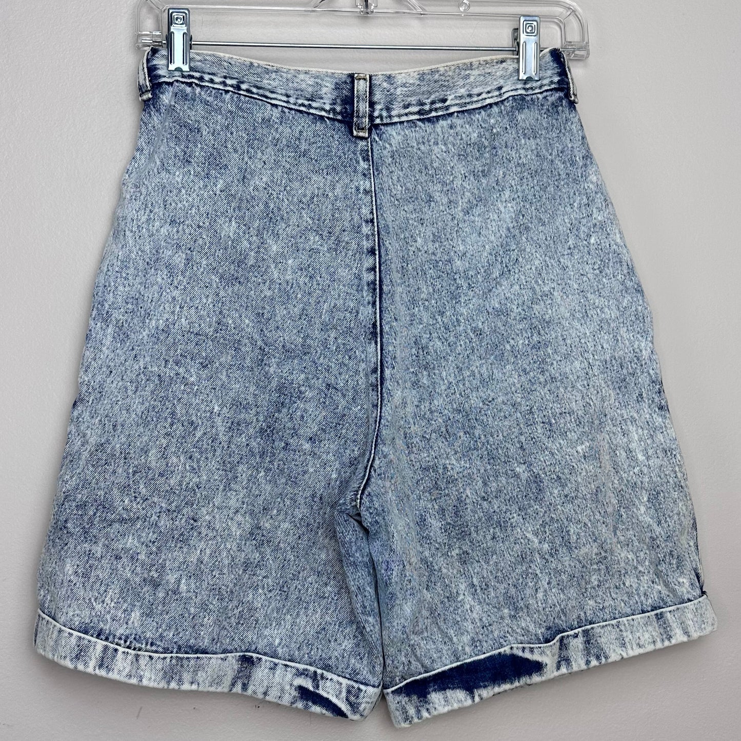 1980s Acid Wash Blue Jean Shorts, Jordache, 26" Waist