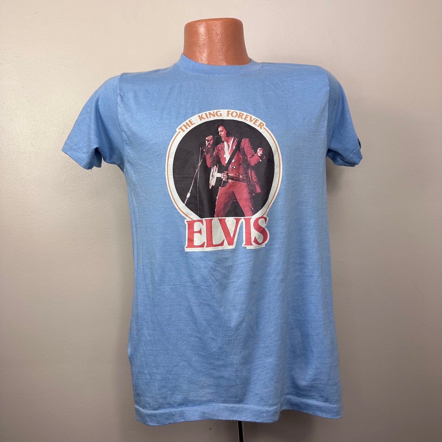 1970s Elvis Presley The King Forever T-Shirt, Size Medium