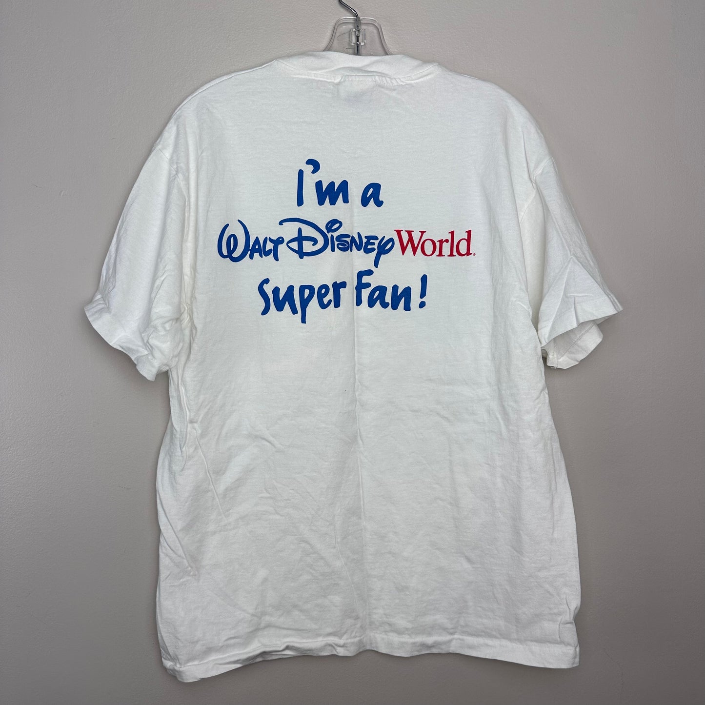 1990s I'm A Walt Disney World Super Fan T-Shirt, Size Large, Cast Member Exclusive