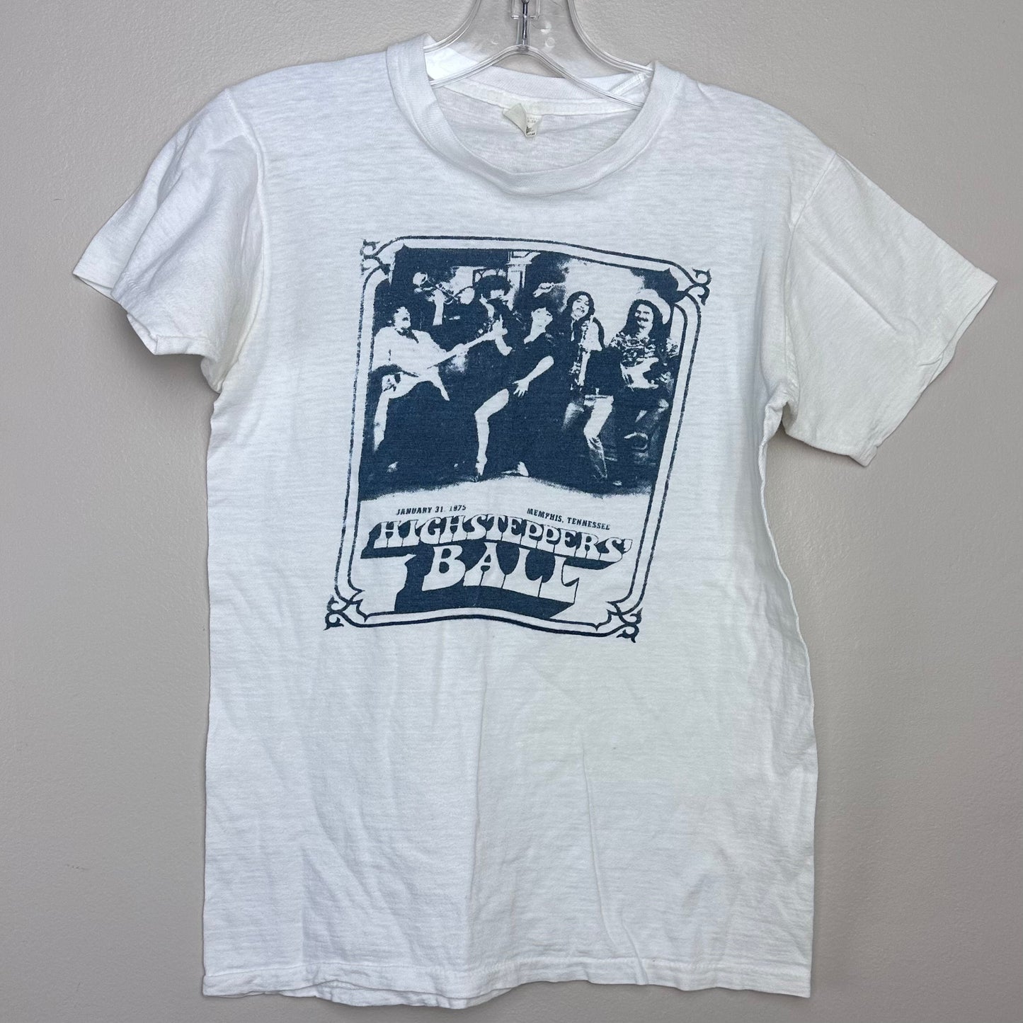 1970s Larry Raspberry and the Highsteppers Ball T-Shirt, Size Small, January 31 1975 Memphis TN
