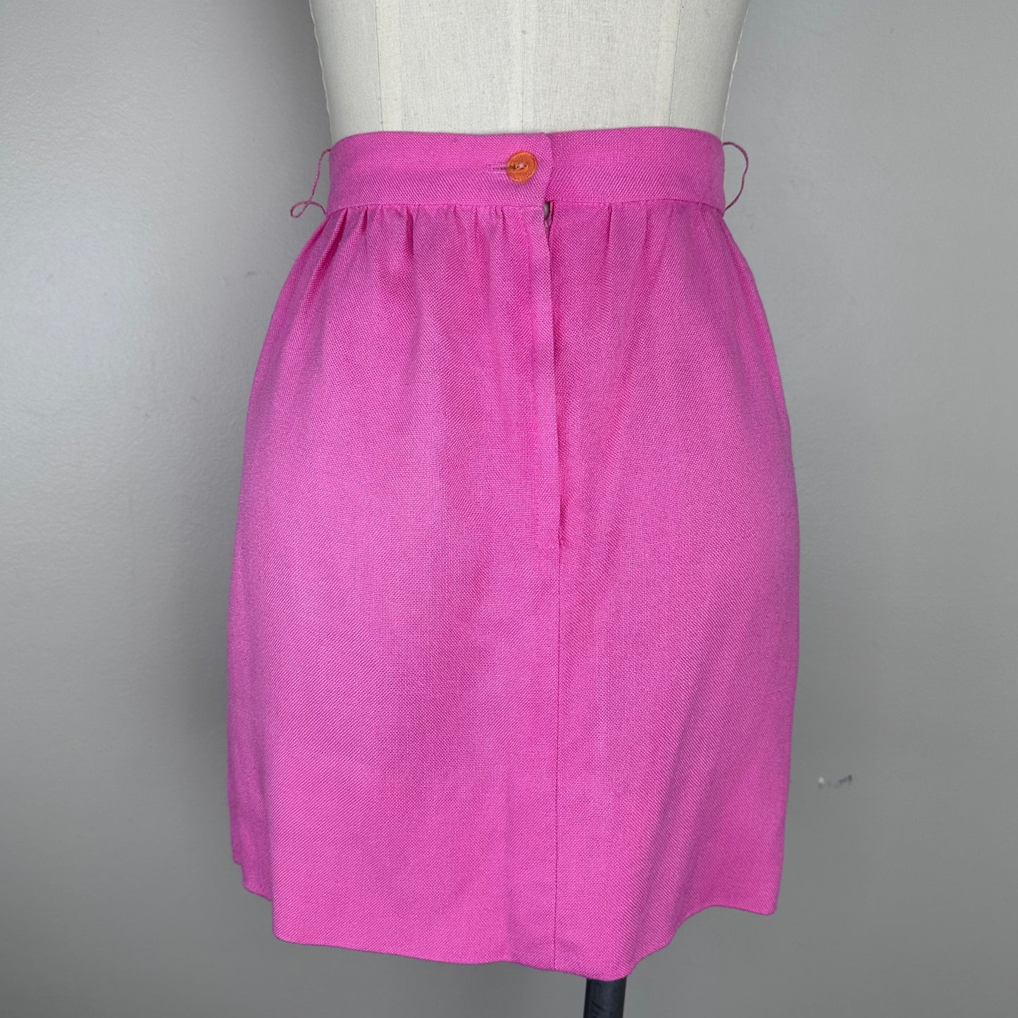 1960s/70s Bright Pink Mini Skirt, Y.E.S. From California