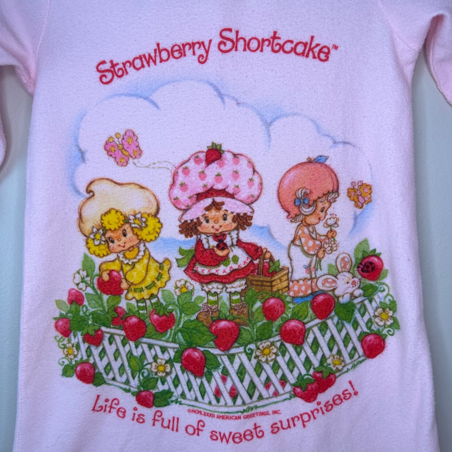 1980s Strawberry Shortcake Nightgown, Lemon Meringue, Apricot