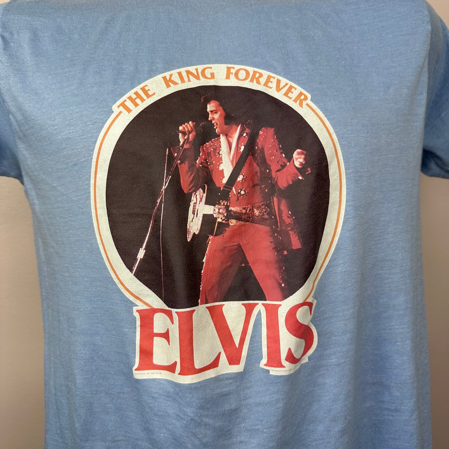 1970s Elvis Presley The King Forever T-Shirt, Size Medium