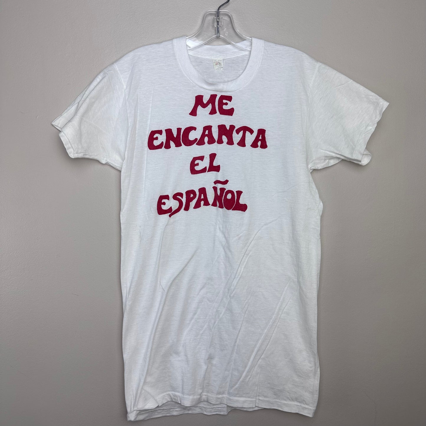 1970s Me Encanta El Español T-Shirt, Size Small, I Love Spanish