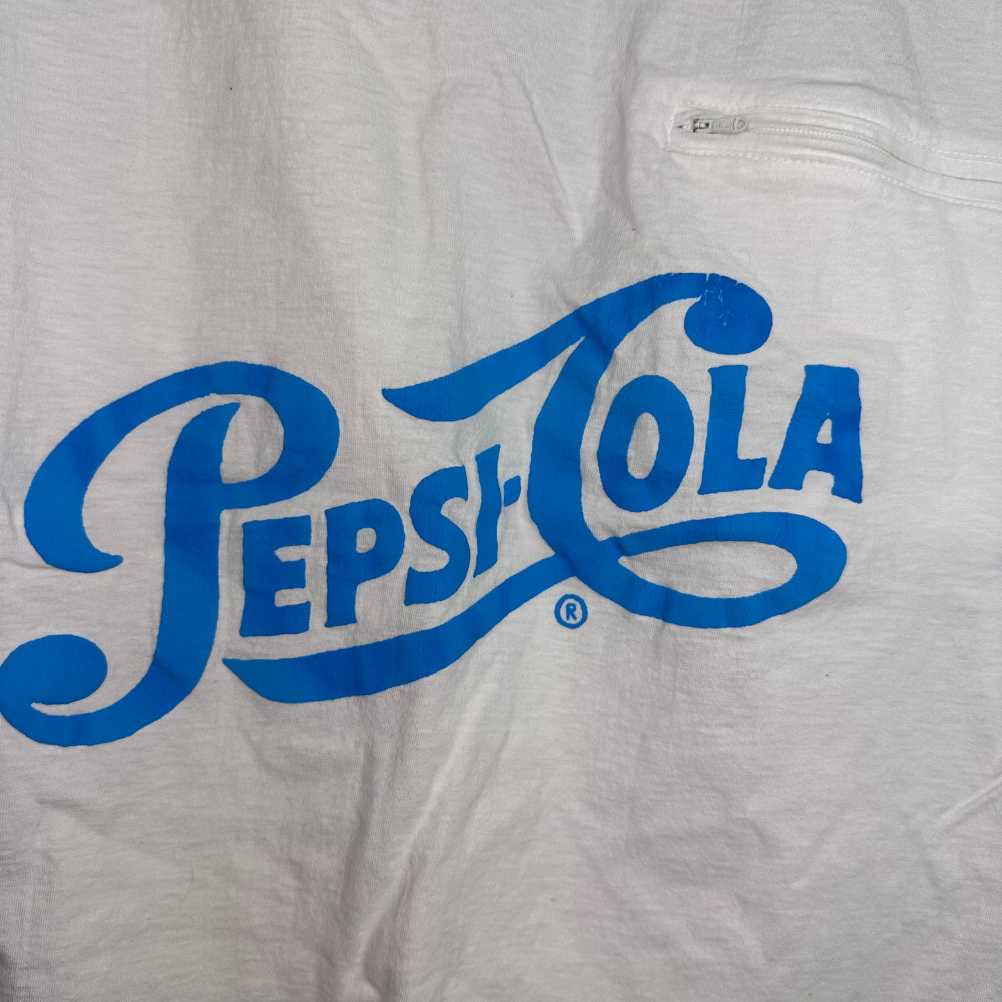 1980s Pepsi Cola Shirt, 50s/60s Logo, Size Medium