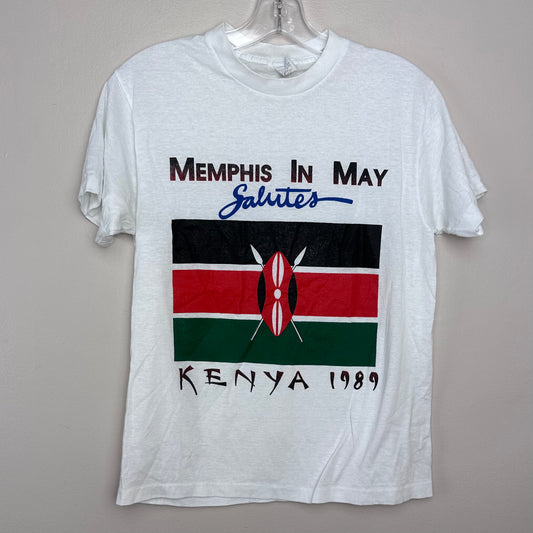 1980s Memphis in May Salutes Kenya 1989 T-Shirt, Size Small