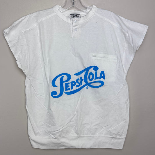 1980s Pepsi Cola Shirt, 50s/60s Logo, Size Medium