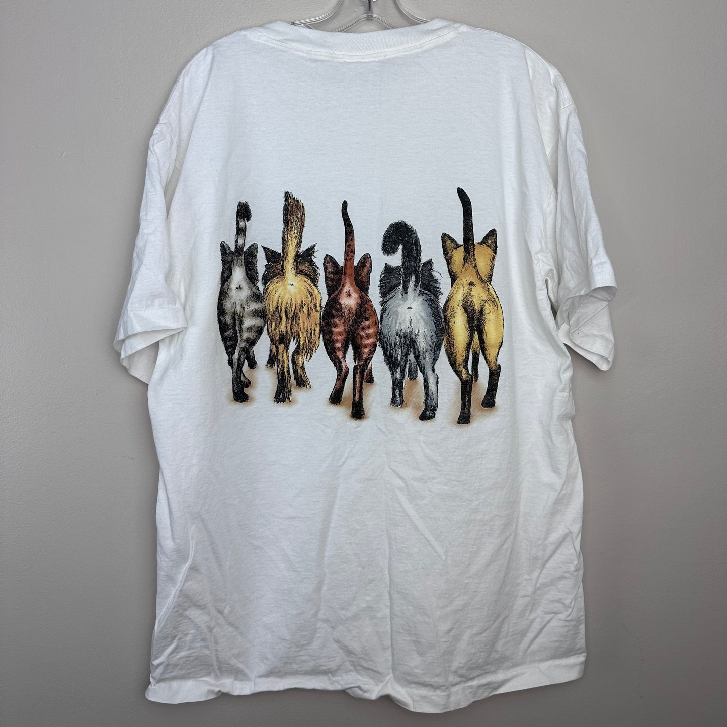 1990s Prints of Tails Cat T-Shirt, Size X-Large