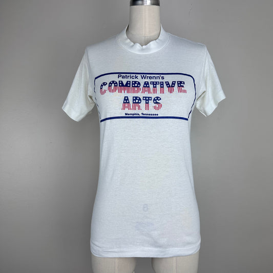 Vintage 1970s Patrick Wrenn Combative Arts Memphis Tennessee T-Shirt, Size XS