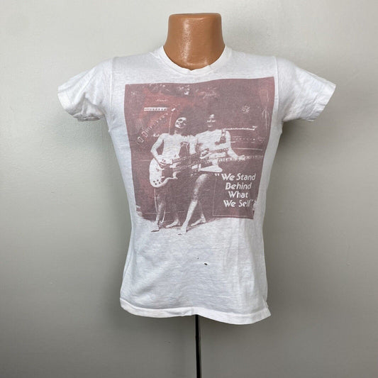 1970s Strings & Things In Memphis T-Shirt, Hanes Size Small, We Stand Behind What We Sell