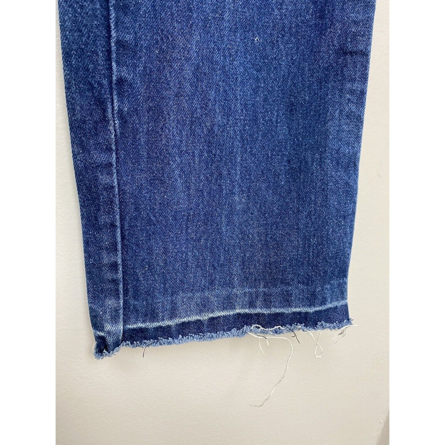 1970s Levi’s Blue Jeans, Orange Tab, Triangle Leather Patch, 22x29, High Waisted